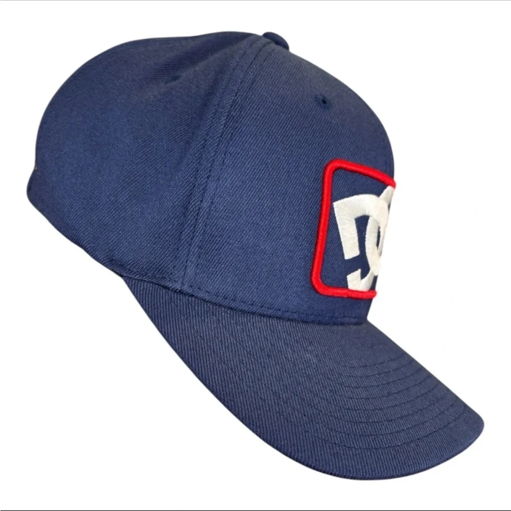 DC Blue and Red Star 2 Logo Flexfit Hat Size L-XL